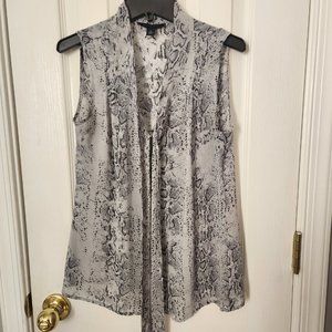 Banana Republic Sleeveless Blouse, gray, size XS